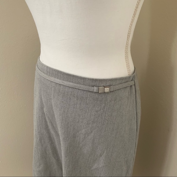 Gap Grey Gray Skirt with Belt Size 2 Y2K - Picture 3 of 9
